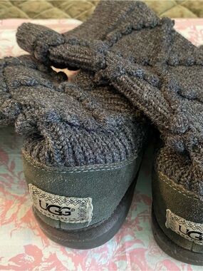 UGG Gray Knit Boots